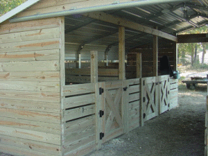 Left stalls finished